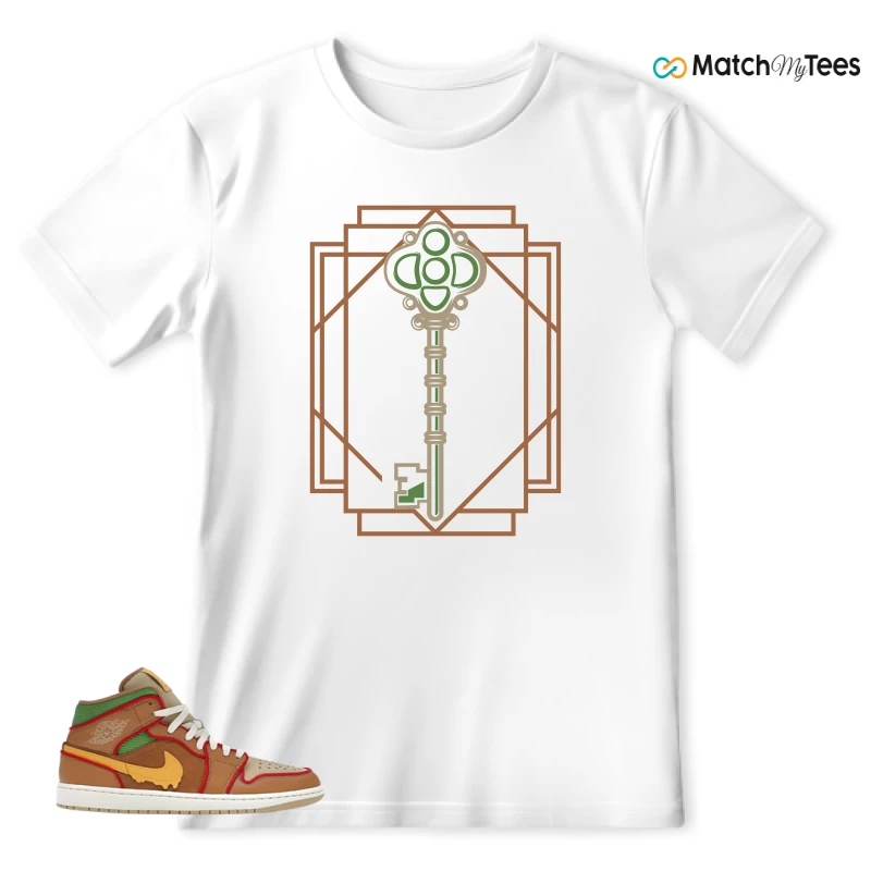 NIKE AIR JORDAN 1 MID SE CHEESEBURGER SNEAKER Matching Tees t-shirt