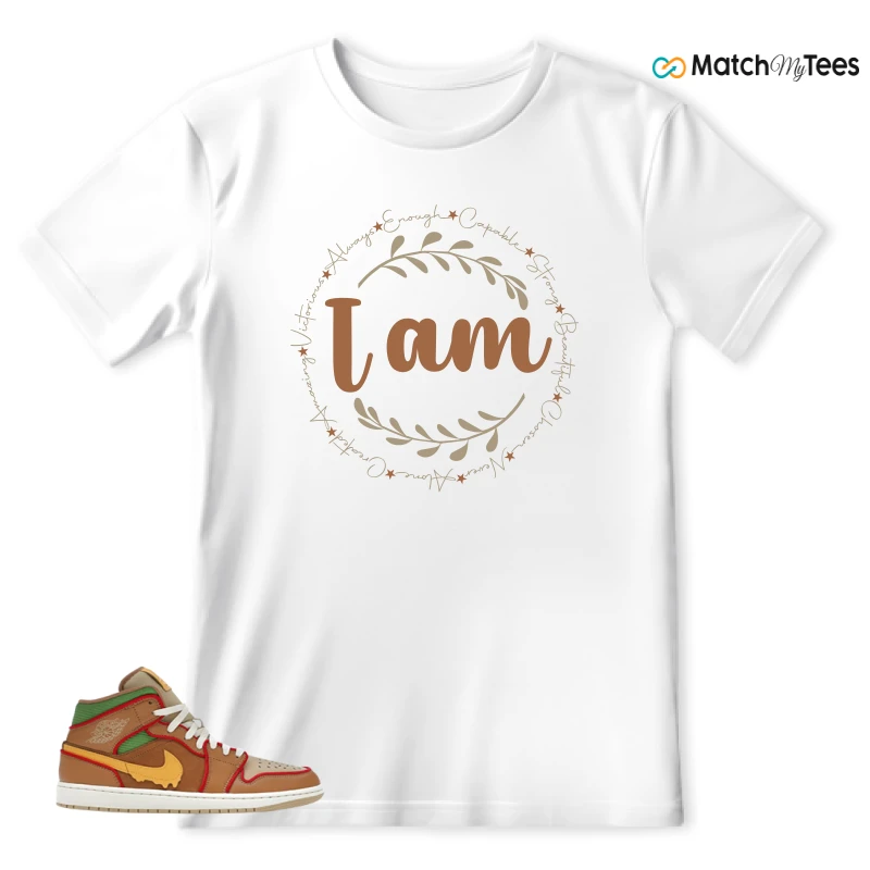 NIKE AIR JORDAN 1 MID SE CHEESEBURGER SNEAKER Matching Tees t-shirt