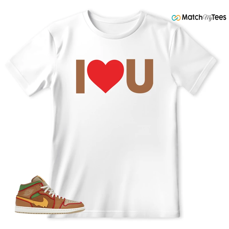 NIKE AIR JORDAN 1 MID SE CHEESEBURGER SNEAKER Matching Tees t-shirt