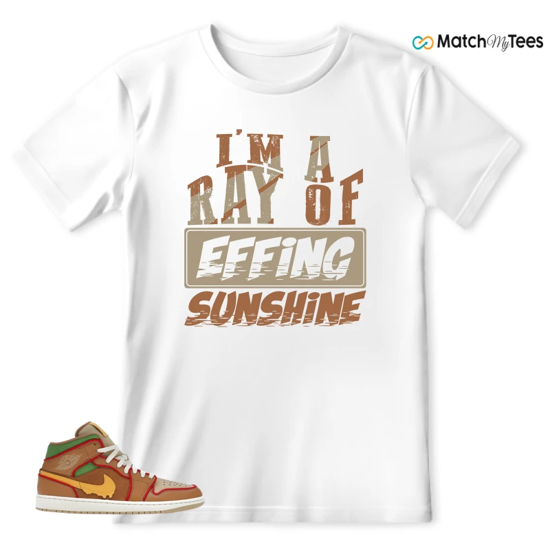 NIKE AIR JORDAN 1 MID SE CHEESEBURGER SNEAKER Matching Tees t-shirt