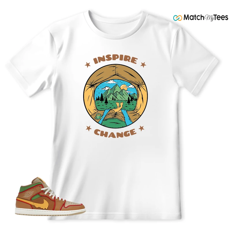 NIKE AIR JORDAN 1 MID SE CHEESEBURGER SNEAKER Matching Tees t-shirt