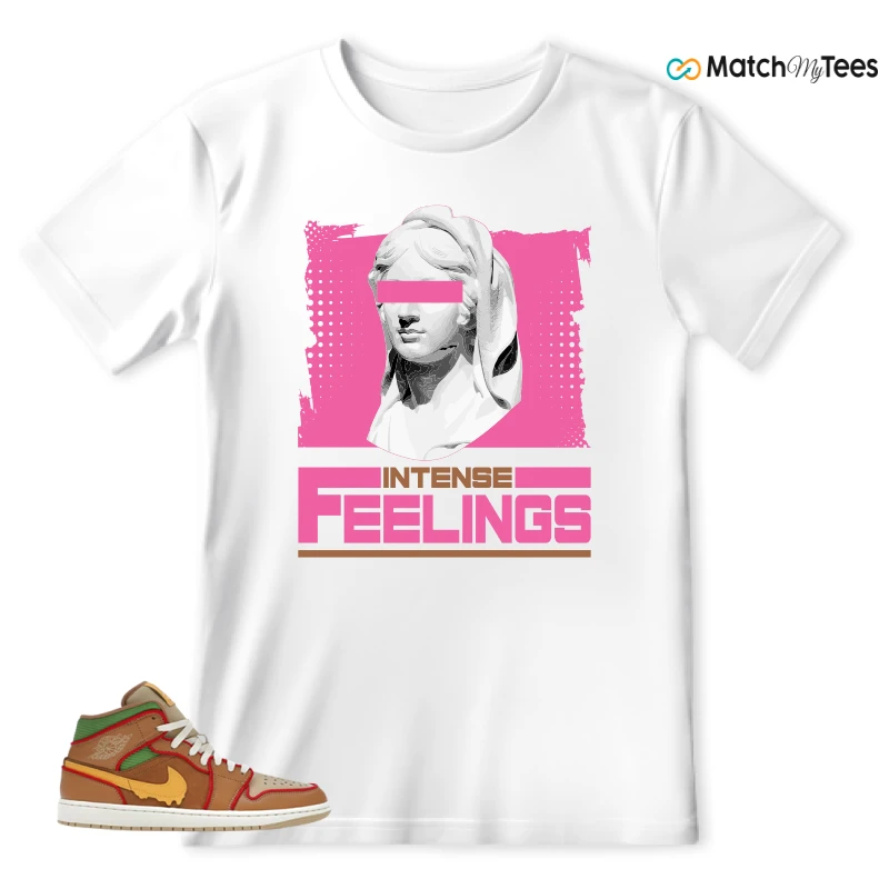 NIKE AIR JORDAN 1 MID SE CHEESEBURGER SNEAKER Matching Tees t-shirt