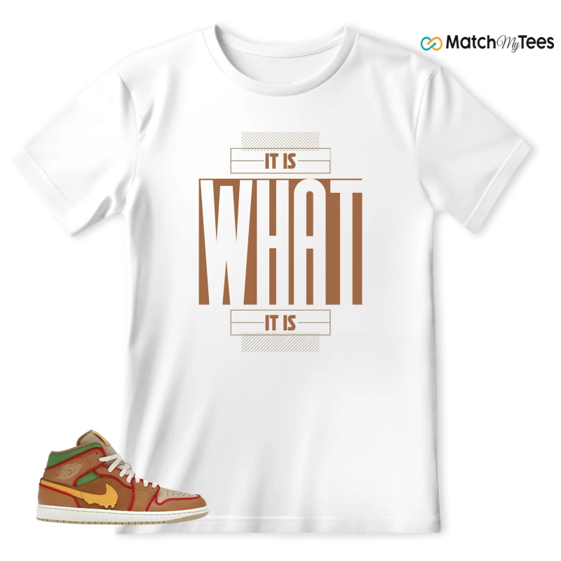 NIKE AIR JORDAN 1 MID SE CHEESEBURGER SNEAKER Matching Tees t-shirt