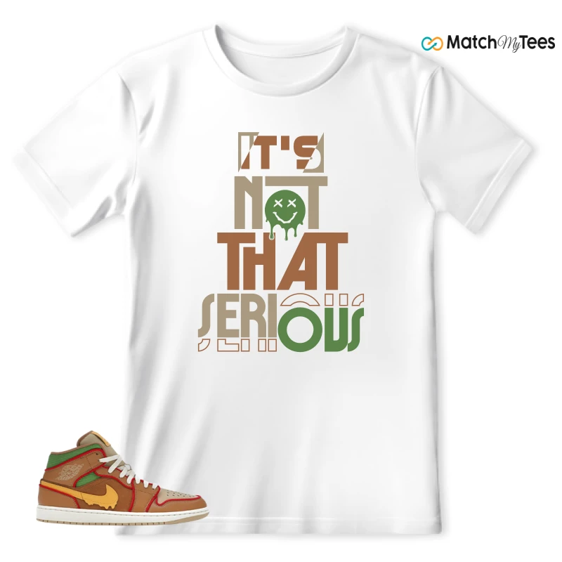 NIKE AIR JORDAN 1 MID SE CHEESEBURGER SNEAKER Matching Tees t-shirt