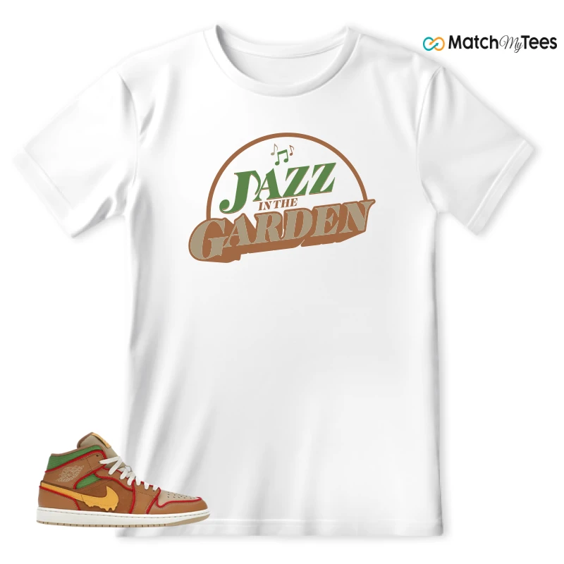 NIKE AIR JORDAN 1 MID SE CHEESEBURGER SNEAKER Matching Tees t-shirt