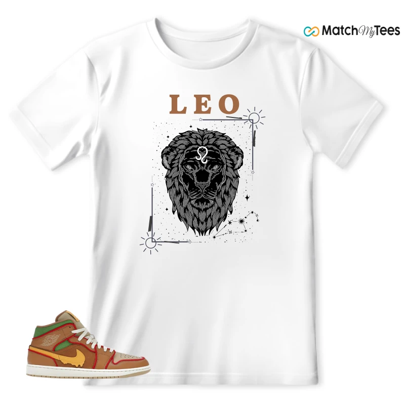 NIKE AIR JORDAN 1 MID SE CHEESEBURGER SNEAKER Matching Tees t-shirt