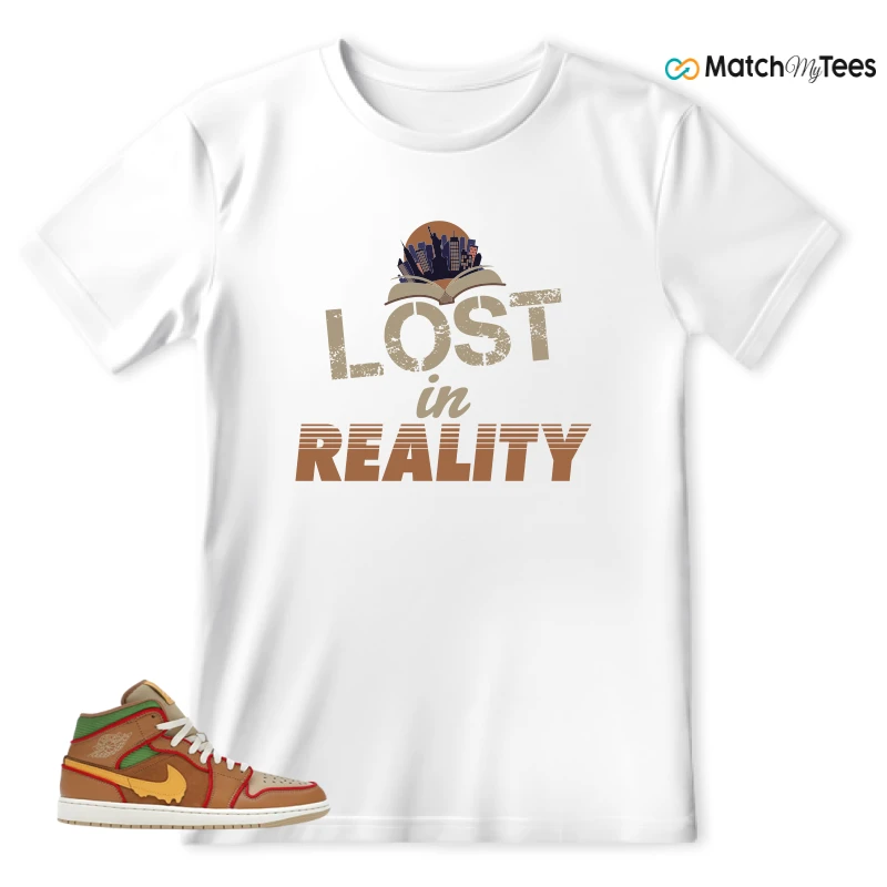 NIKE AIR JORDAN 1 MID SE CHEESEBURGER SNEAKER Matching Tees t-shirt