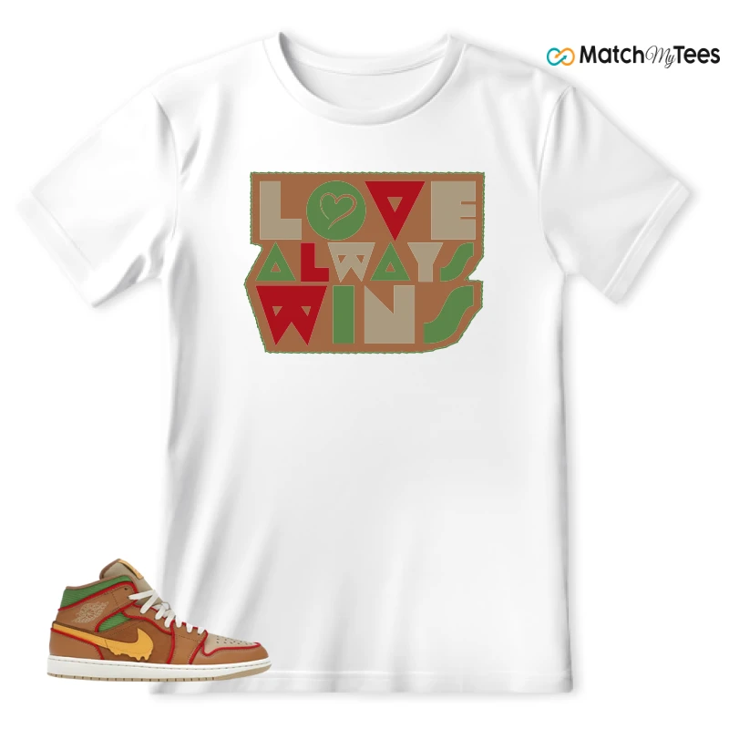 NIKE AIR JORDAN 1 MID SE CHEESEBURGER SNEAKER Matching Tees t-shirt