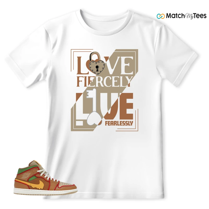 NIKE AIR JORDAN 1 MID SE CHEESEBURGER SNEAKER Matching Tees t-shirt