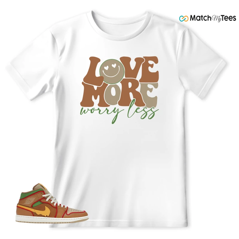 NIKE AIR JORDAN 1 MID SE CHEESEBURGER SNEAKER Matching Tees t-shirt