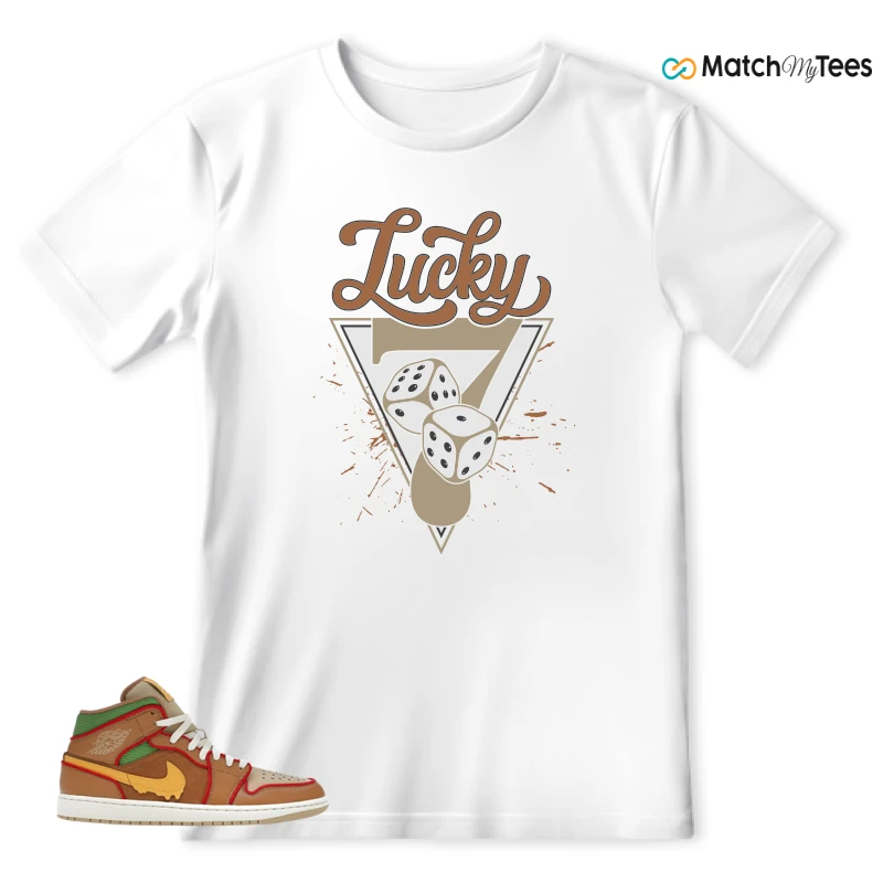NIKE AIR JORDAN 1 MID SE CHEESEBURGER SNEAKER Matching Tees t-shirt