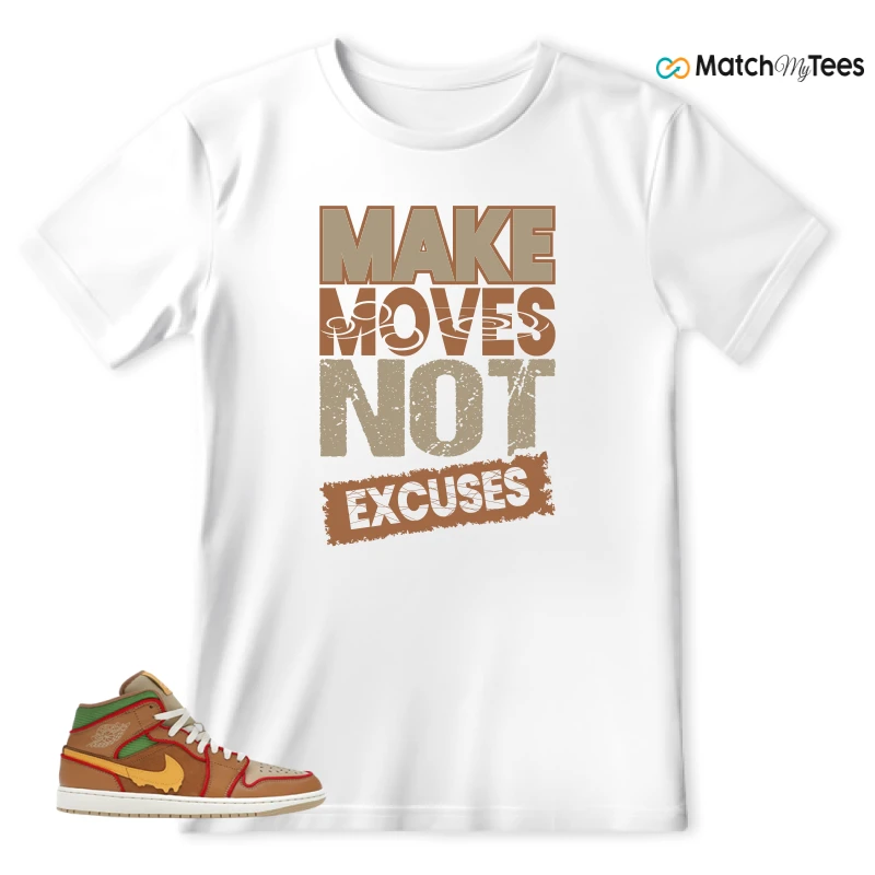 NIKE AIR JORDAN 1 MID SE CHEESEBURGER SNEAKER Matching Tees t-shirt