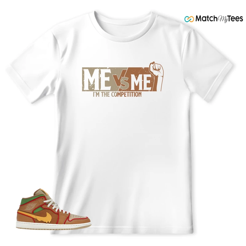 NIKE AIR JORDAN 1 MID SE CHEESEBURGER SNEAKER Matching Tees t-shirt