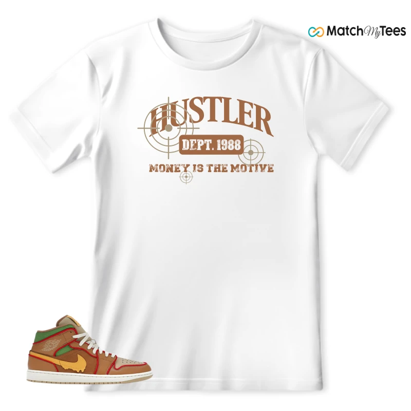 NIKE AIR JORDAN 1 MID SE CHEESEBURGER SNEAKER Matching Tees t-shirt