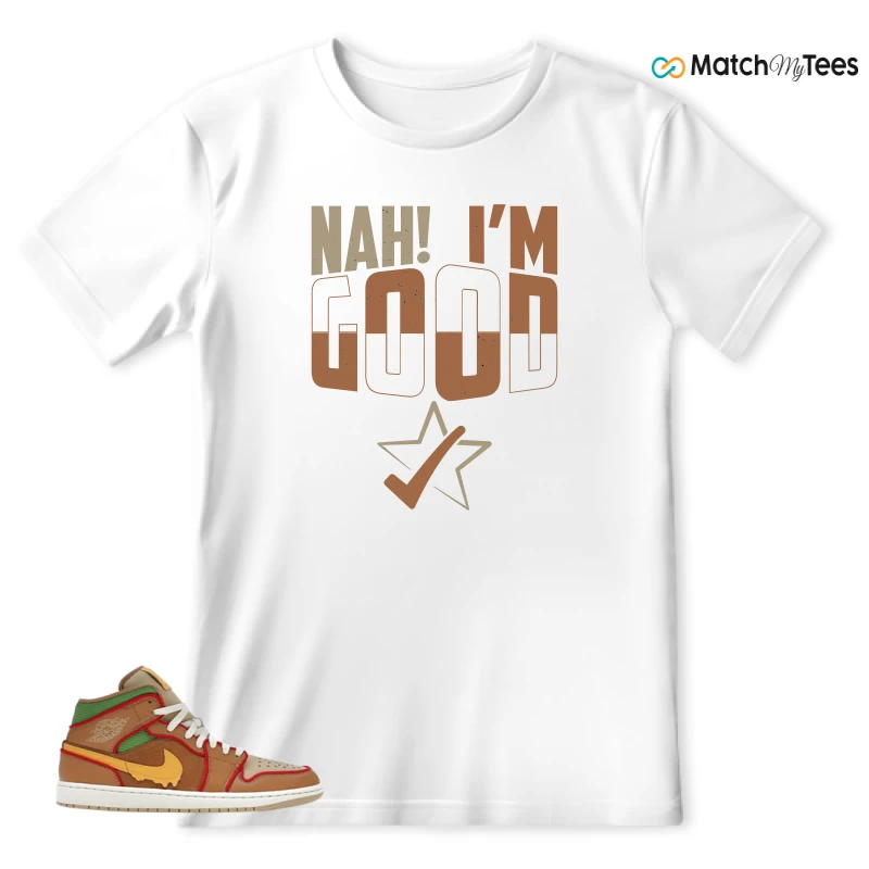 NIKE AIR JORDAN 1 MID SE CHEESEBURGER SNEAKER Matching Tees t-shirt