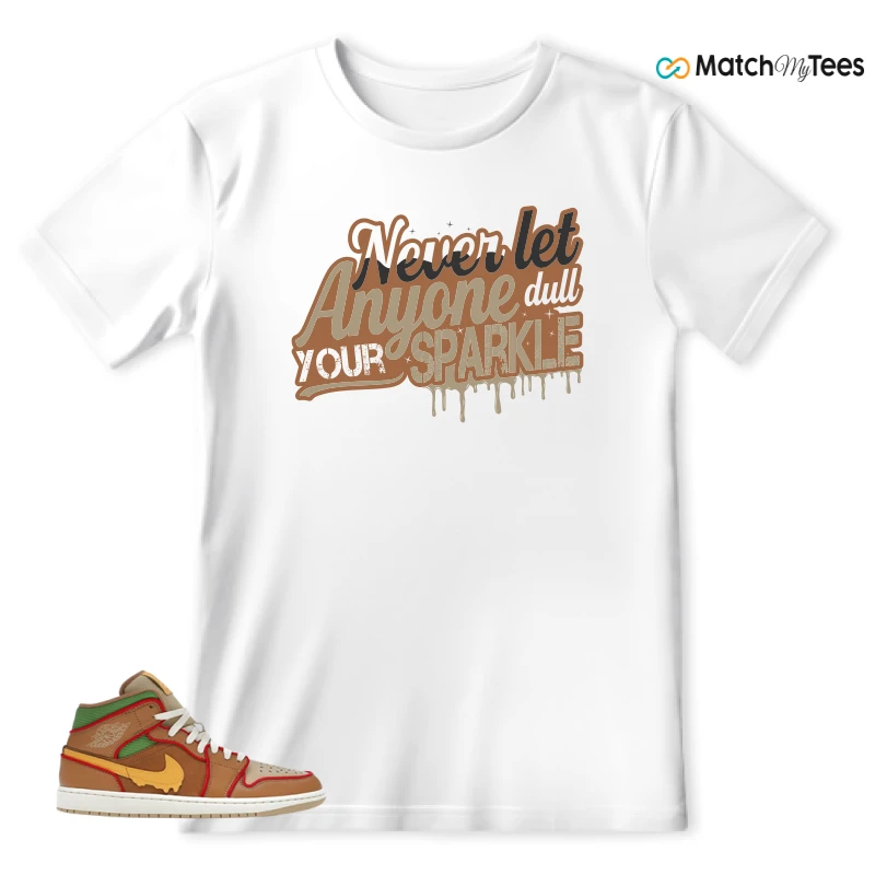NIKE AIR JORDAN 1 MID SE CHEESEBURGER SNEAKER Matching Tees t-shirt