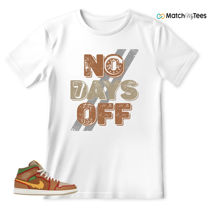 NIKE AIR JORDAN 1 MID SE CHEESEBURGER SNEAKER Matching Tees t-shirt
