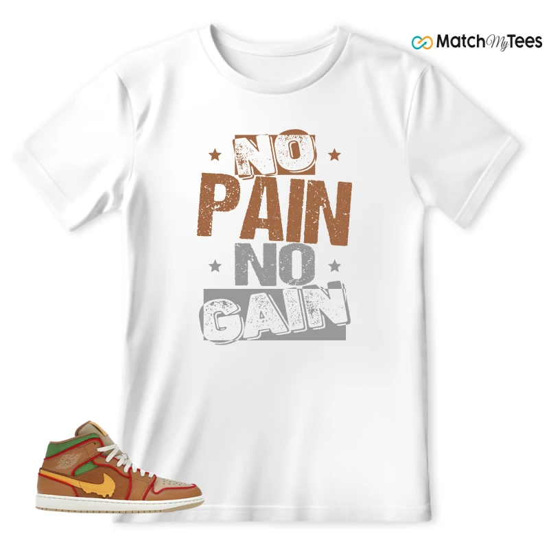 NIKE AIR JORDAN 1 MID SE CHEESEBURGER SNEAKER Matching Tees t-shirt