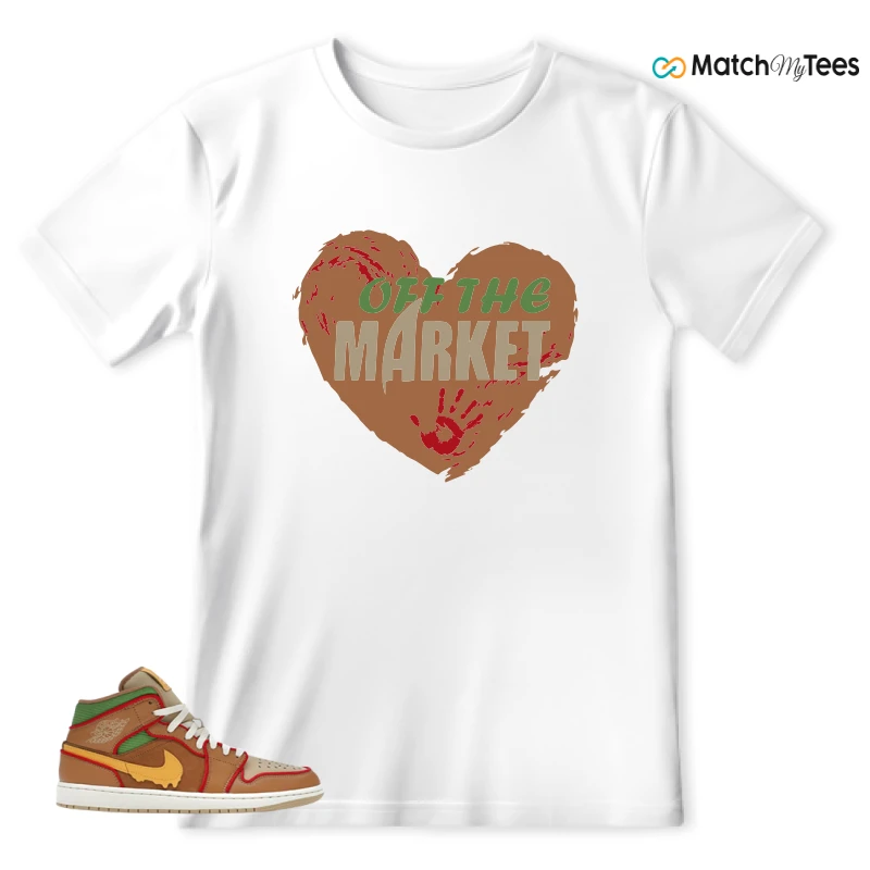 NIKE AIR JORDAN 1 MID SE CHEESEBURGER SNEAKER Matching Tees t-shirt