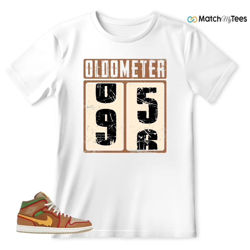 NIKE AIR JORDAN 1 MID SE CHEESEBURGER SNEAKER Matching Tees t-shirt