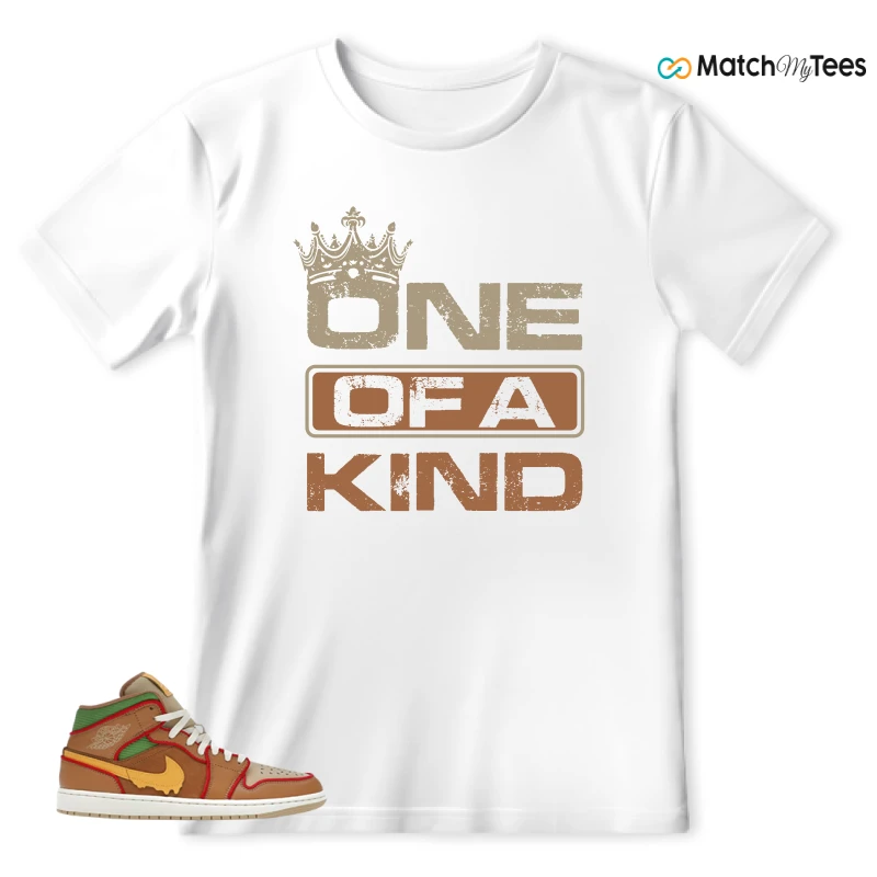 NIKE AIR JORDAN 1 MID SE CHEESEBURGER SNEAKER Matching Tees t-shirt
