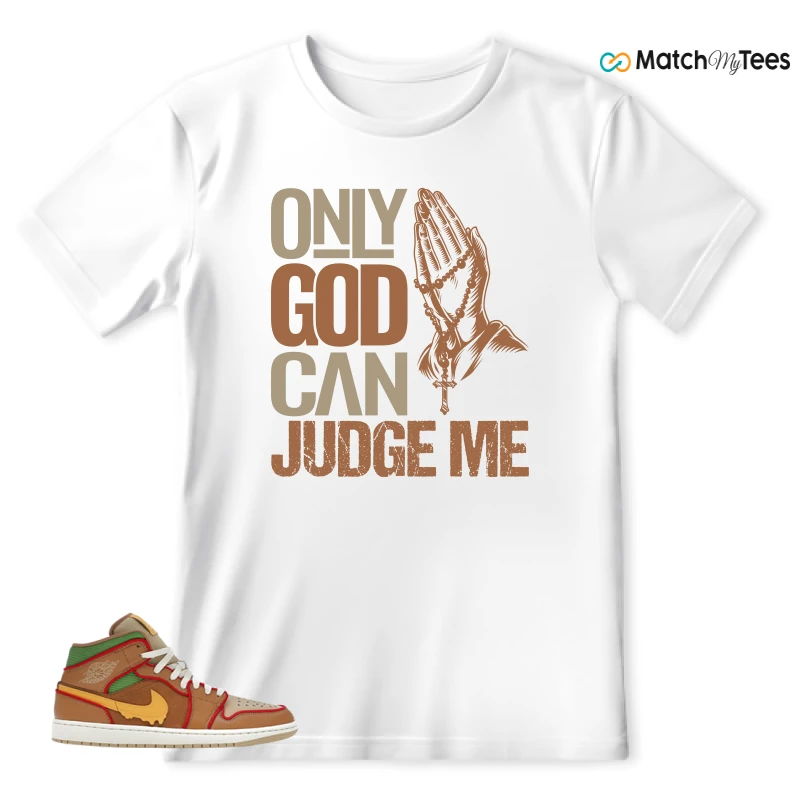 NIKE AIR JORDAN 1 MID SE CHEESEBURGER SNEAKER Matching Tees t-shirt