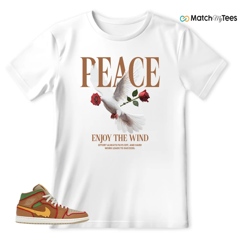 NIKE AIR JORDAN 1 MID SE CHEESEBURGER SNEAKER Matching Tees t-shirt