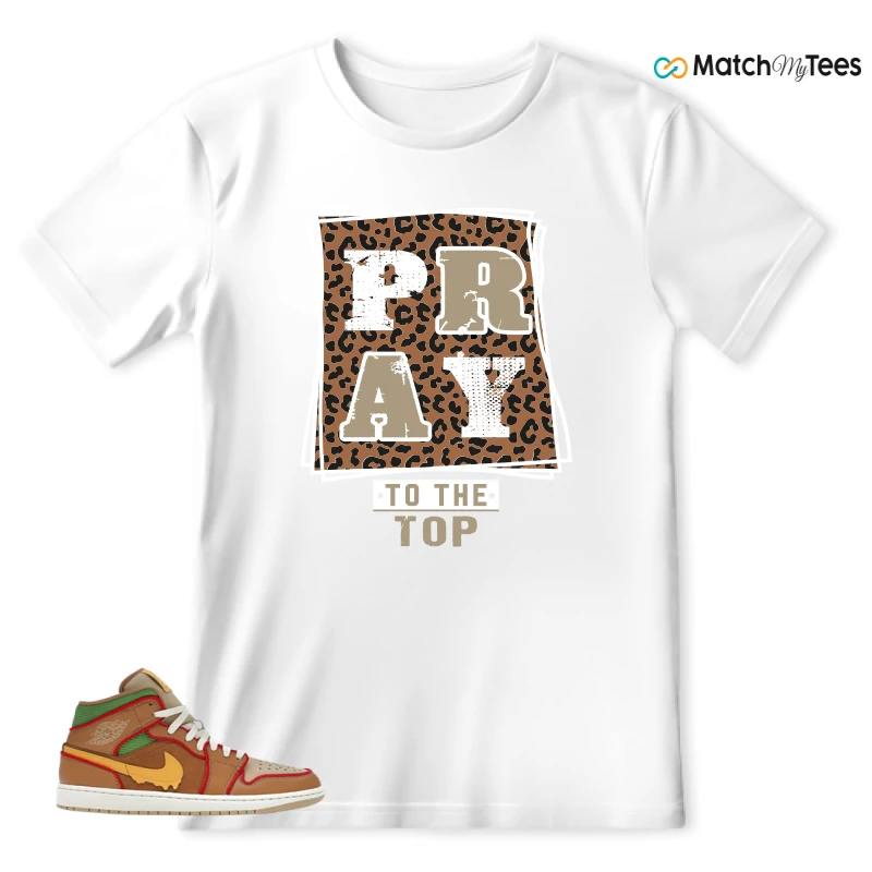 NIKE AIR JORDAN 1 MID SE CHEESEBURGER SNEAKER Matching Tees t-shirt