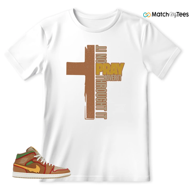 NIKE AIR JORDAN 1 MID SE CHEESEBURGER SNEAKER Matching Tees t-shirt
