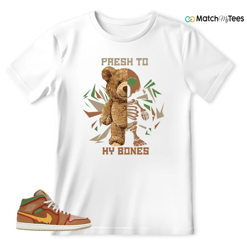 NIKE AIR JORDAN 1 MID SE CHEESEBURGER SNEAKER Matching Tees t-shirt