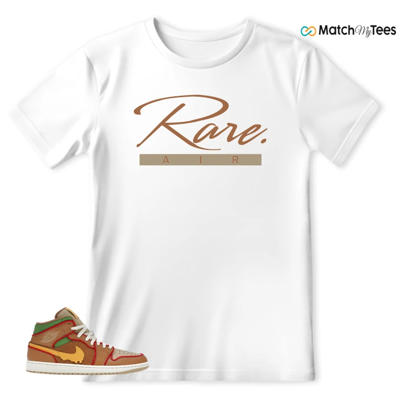 NIKE AIR JORDAN 1 MID SE CHEESEBURGER SNEAKER Matching Tees t-shirt