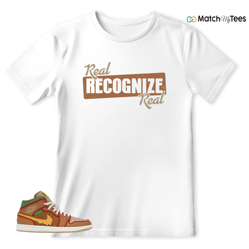 NIKE AIR JORDAN 1 MID SE CHEESEBURGER SNEAKER Matching Tees t-shirt