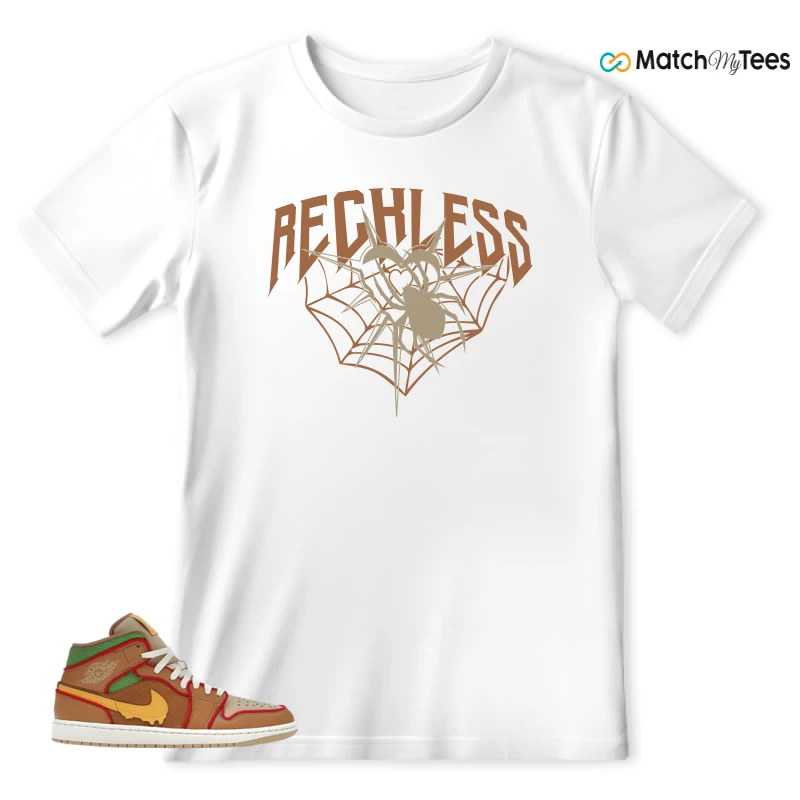 NIKE AIR JORDAN 1 MID SE CHEESEBURGER SNEAKER Matching Tees t-shirt