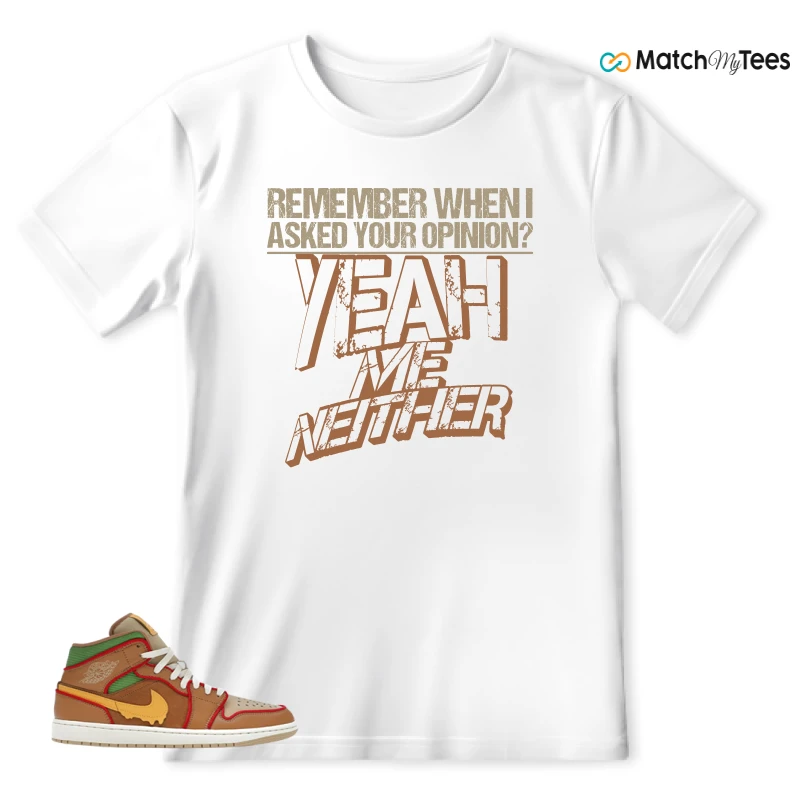 NIKE AIR JORDAN 1 MID SE CHEESEBURGER SNEAKER Matching Tees t-shirt