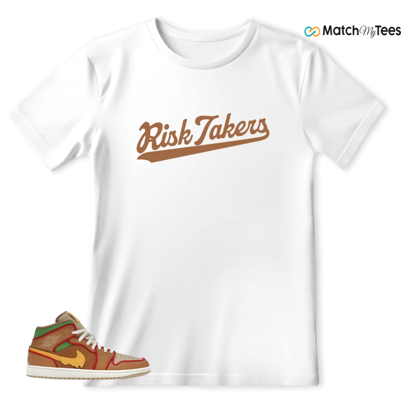 Risk Takers White matching T-shirt T-shirt