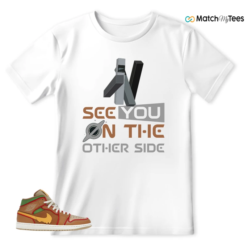 NIKE AIR JORDAN 1 MID SE CHEESEBURGER SNEAKER Matching Tees t-shirt