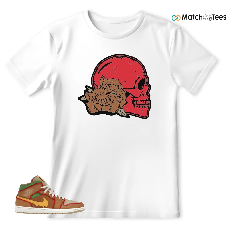 NIKE AIR JORDAN 1 MID SE CHEESEBURGER SNEAKER Matching Tees t-shirt