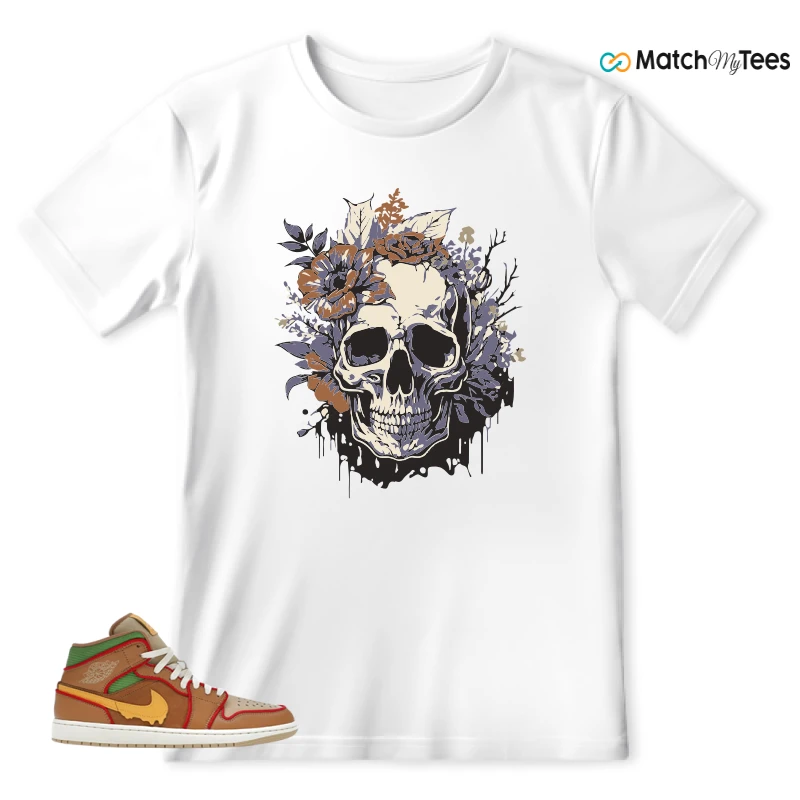 NIKE AIR JORDAN 1 MID SE CHEESEBURGER SNEAKER Matching Tees t-shirt