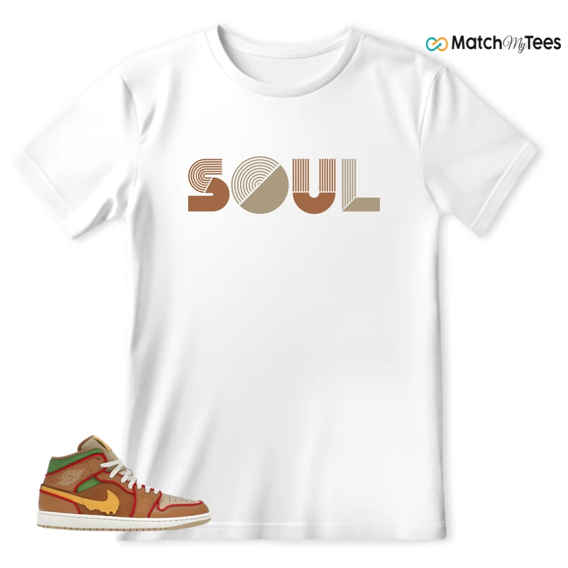 NIKE AIR JORDAN 1 MID SE CHEESEBURGER SNEAKER Matching Tees t-shirt