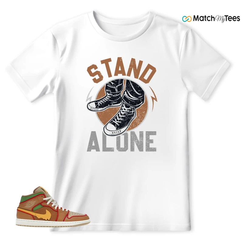 NIKE AIR JORDAN 1 MID SE CHEESEBURGER SNEAKER Matching Tees t-shirt