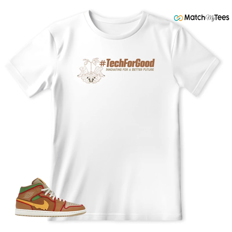 NIKE AIR JORDAN 1 MID SE CHEESEBURGER SNEAKER Matching Tees t-shirt