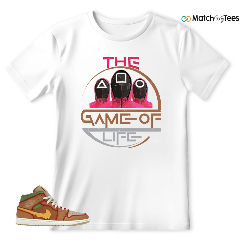 NIKE AIR JORDAN 1 MID SE CHEESEBURGER SNEAKER Matching Tees t-shirt