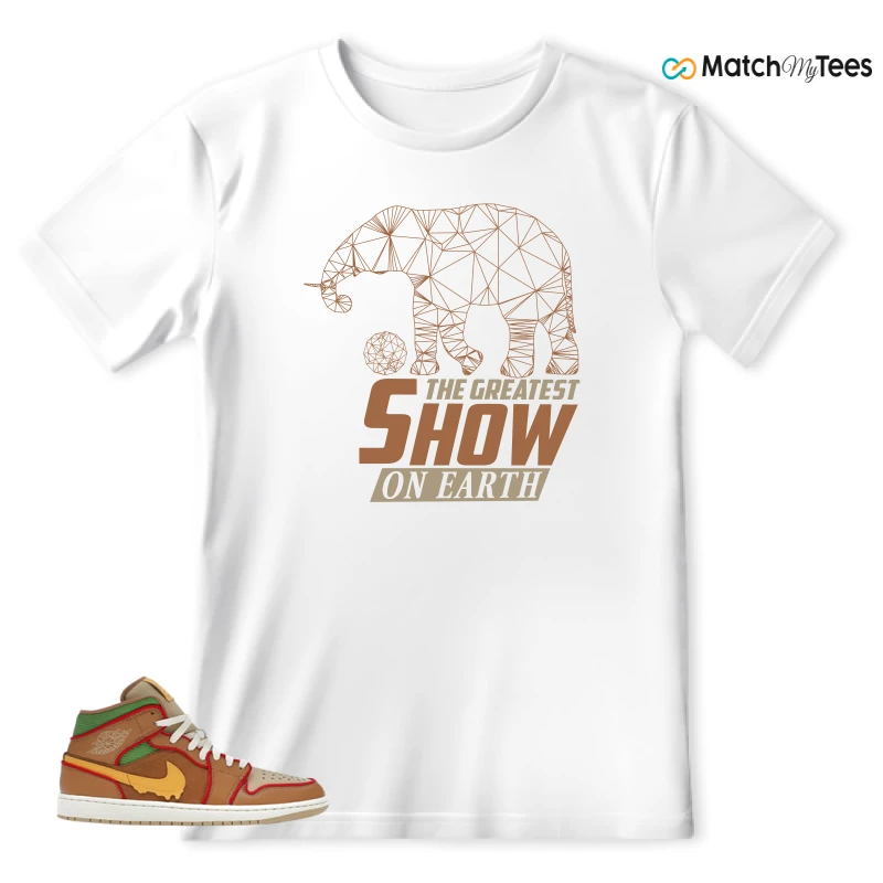 NIKE AIR JORDAN 1 MID SE CHEESEBURGER SNEAKER Matching Tees t-shirt