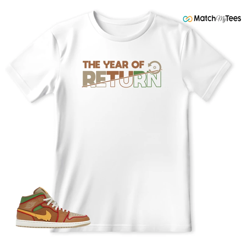 NIKE AIR JORDAN 1 MID SE CHEESEBURGER SNEAKER Matching Tees t-shirt
