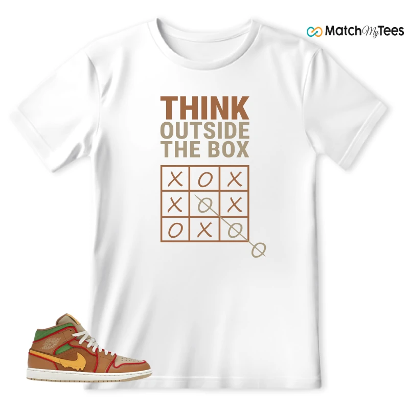 NIKE AIR JORDAN 1 MID SE CHEESEBURGER SNEAKER Matching Tees t-shirt
