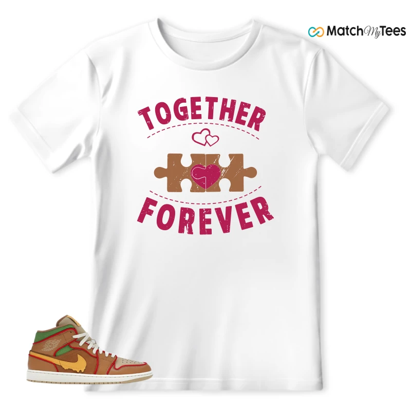 NIKE AIR JORDAN 1 MID SE CHEESEBURGER SNEAKER Matching Tees t-shirt