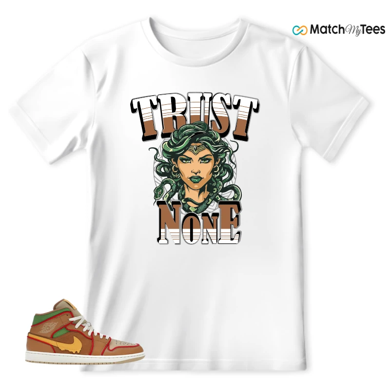 NIKE AIR JORDAN 1 MID SE CHEESEBURGER SNEAKER Matching Tees t-shirt