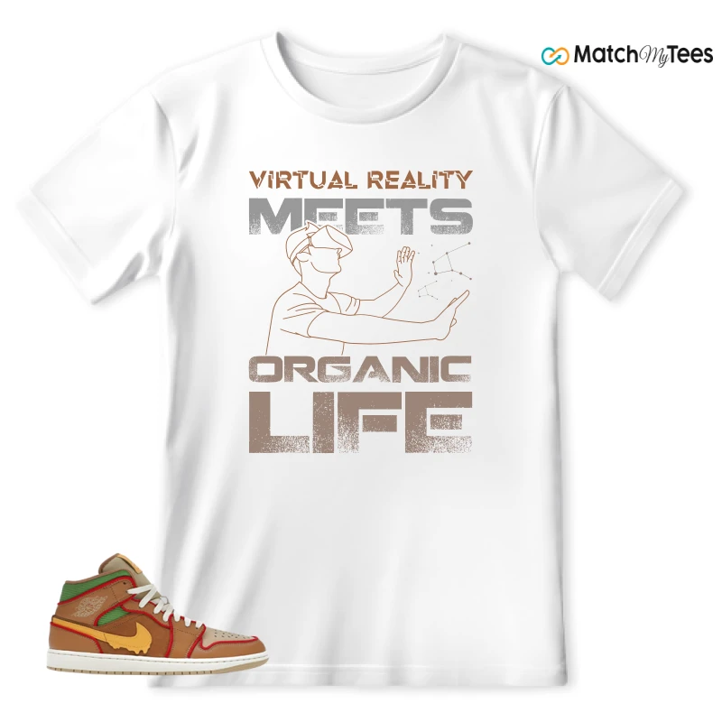 NIKE AIR JORDAN 1 MID SE CHEESEBURGER SNEAKER Matching Tees t-shirt
