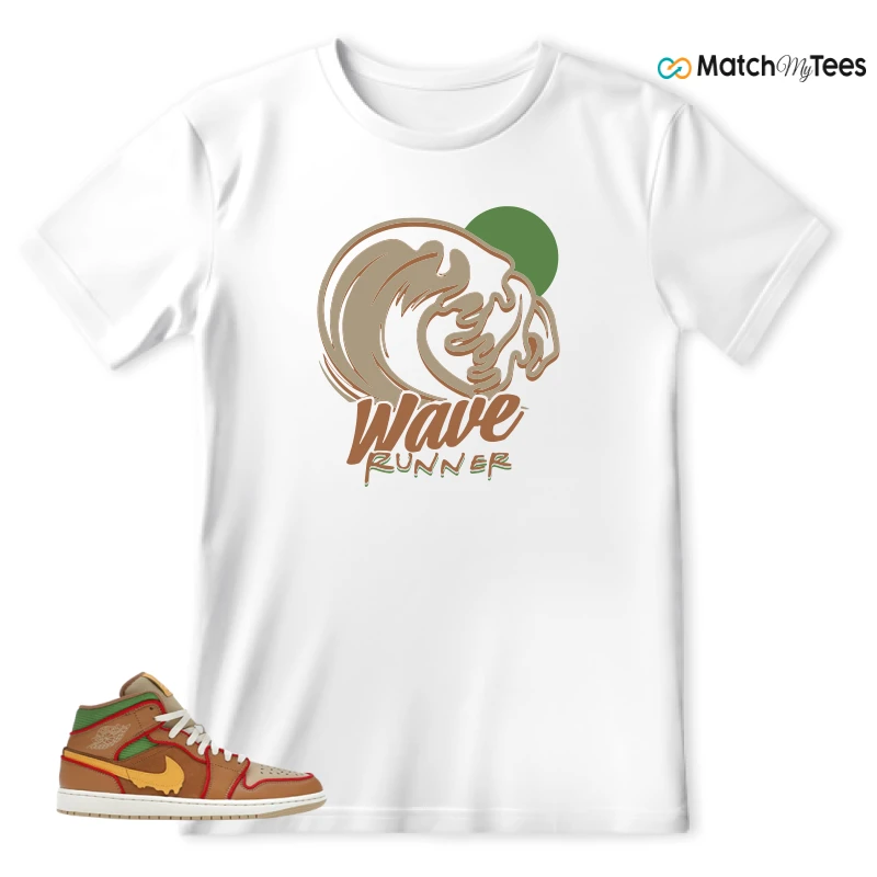 NIKE AIR JORDAN 1 MID SE CHEESEBURGER SNEAKER Matching Tees t-shirt