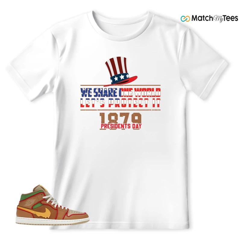 NIKE AIR JORDAN 1 MID SE CHEESEBURGER SNEAKER Matching Tees t-shirt